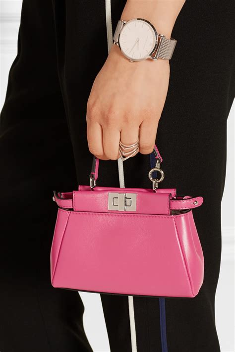 fendi micro peekaboo pink